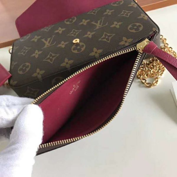 Louis Vuitton LV Women Félicie Pochette Bag in Monogram Canvas-Brown (6)
