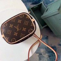 Louis Vuitton LV Women Nano Noé Bucket Bag in Monogram Coated Canvas-Brown (6)