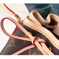 Louis Vuitton LV Women Nano Noé Bucket Bag in Monogram Coated Canvas-Brown (6)