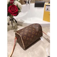 Louis Vuitton LV Women Nano Speedy Bag in Monogram Coated Canvas-Brown (6)