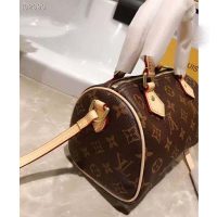 Louis Vuitton LV Women Nano Speedy Bag in Monogram Coated Canvas-Brown (6)