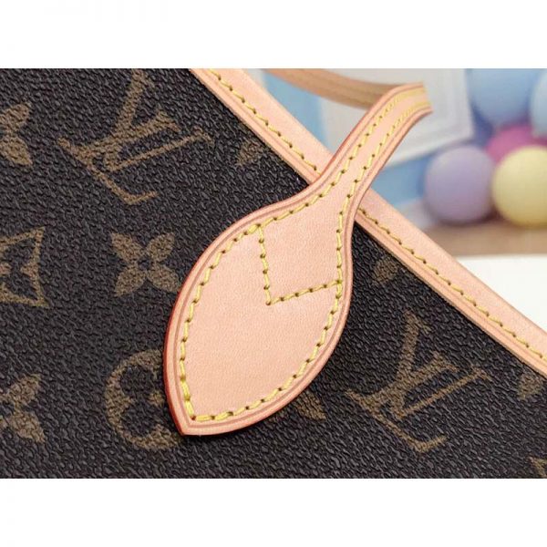 Louis Vuitton LV Women Neverfull MM Bag in Monogram Canvas-Brown (3)