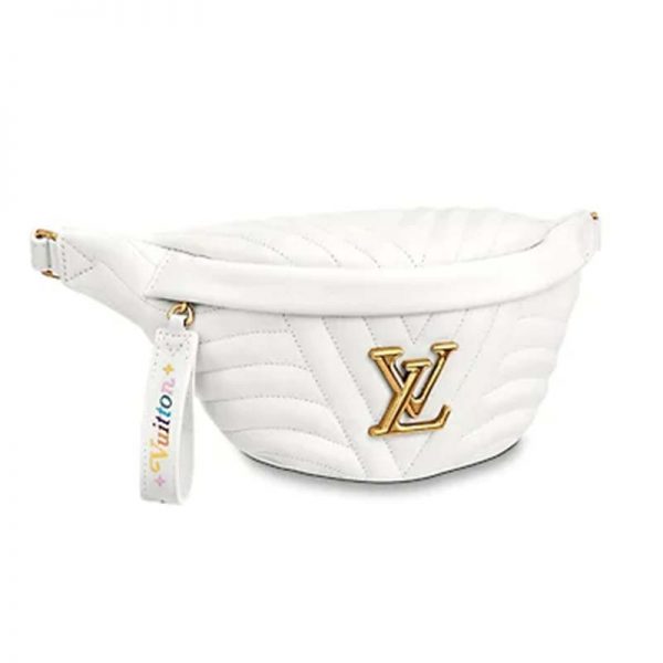 Louis Vuitton LV Women New Wave Bumbag in Quilted Calf Leather-White (2)