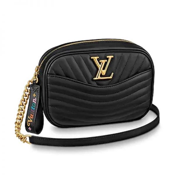 Louis Vuitton LV Women New Wave Camera Bag in Quilted Calf Leather-Black (2)