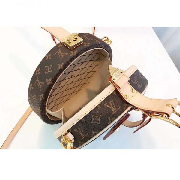 Louis Vuitton LV Women Petite Boite Chapeau in Coated Monogram Canvas-Brown (10)