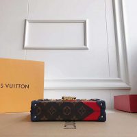 Louis Vuitton LV Women Petite Malle Handbag in Calf Leather and Monogram Coated Canvas (1)
