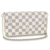 Louis Vuitton LV Women Pochette Félicie in Damier Azur Canvas-Beige