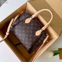 Louis Vuitton LV Women Rivoli PM Handbag in Monogram Coated Canvas-Brown (7)