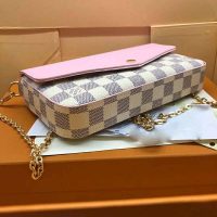 Louis Vuitton LV Women Sarah Wallet in Damier Azur Canvas-Pink