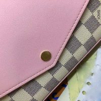 Louis Vuitton LV Women Sarah Wallet in Damier Azur Canvas-Pink