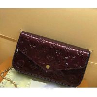 Louis Vuitton LV Women Sarah Wallet in Monogram Vernis Patent Calf