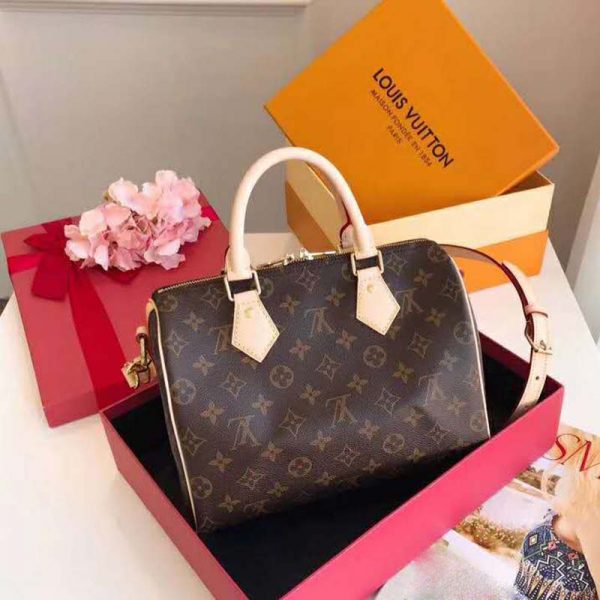 Louis Vuitton LV Women Speedy Bandoulière 25 in Signature Monogram Canvas-Brown (2)