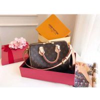 Louis Vuitton LV Women Speedy Bandoulière 25 in Signature Monogram Canvas-Brown (1)