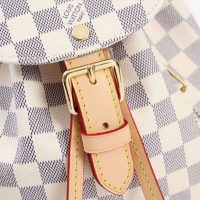 Louis Vuitton LV Women Sperone BB Backpack in Damier Azur Canvas-Beige