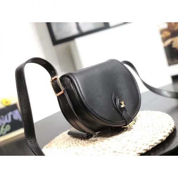 Louis Vuitton LV Women Tambourin Handbag in Smooth Calf Leather-Black (4)