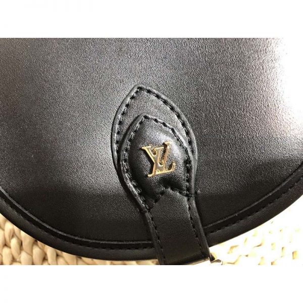 Louis Vuitton LV Women Tambourin Handbag in Smooth Calf Leather-Black (7)