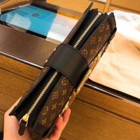 Louis Vuitton LV Women Trunk Clutch Handbag in Monogram and Monogram Reverse Canvas (1)