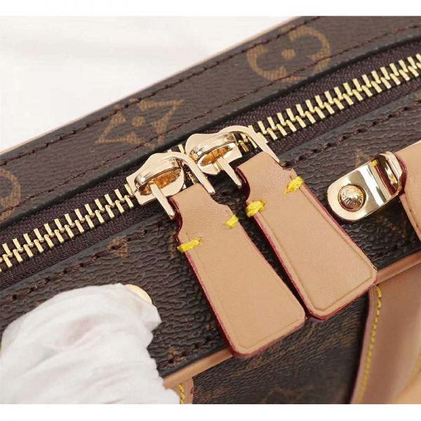 Louis Vuitton LV Women Valisette BB Handbag in Monogram Canvas-Brown (4)