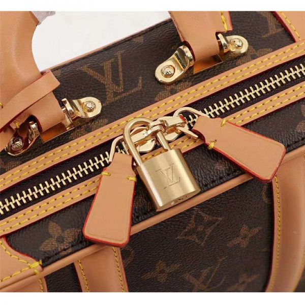 Louis Vuitton LV Women Valisette PM Handbag in Monogram Canvas-Brown (1)