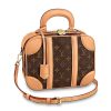 Louis Vuitton LV Women Valisette PM Handbag in Monogram Canvas-Brown