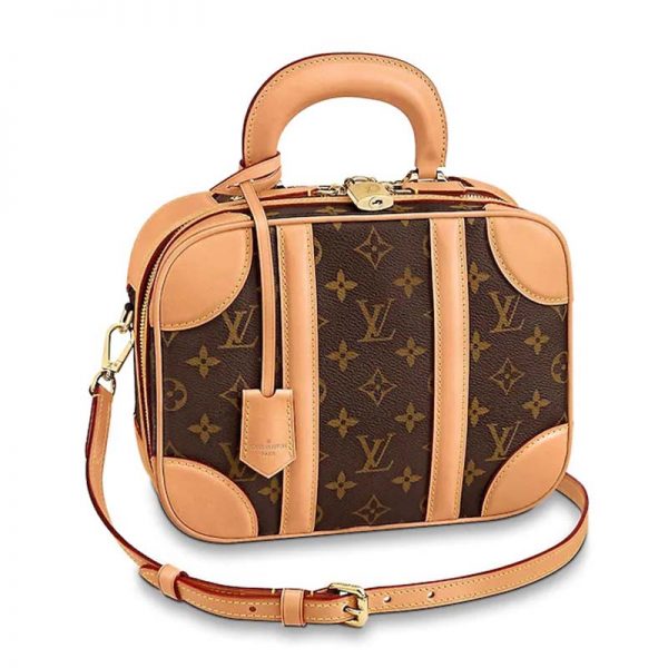 Louis Vuitton LV Women Valisette PM Handbag in Monogram Canvas-Brown (10)