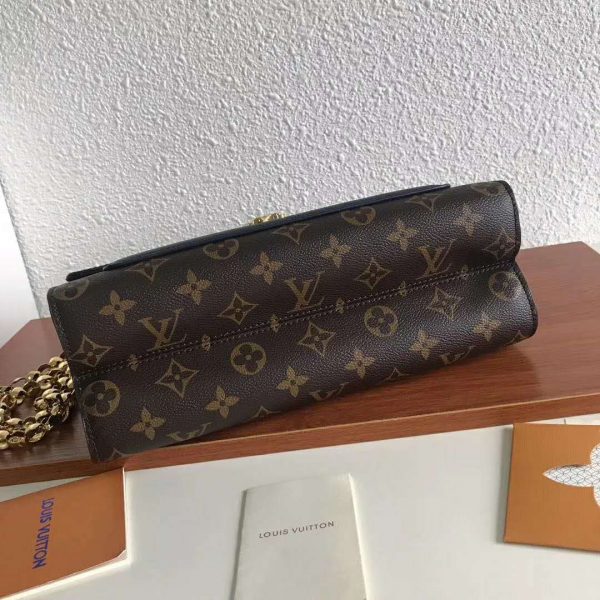 Louis Vuitton LV Women Victoire Chain Bag in Monogram Coated Canvas-Navy (11)