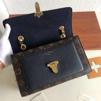 Louis Vuitton LV Women Victoire Chain Bag in Monogram Coated Canvas-Navy (4)