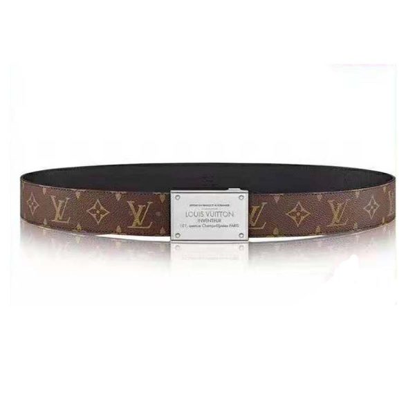 Louis Vuitton Men LV Neo Inventeur Reversible 40mm Belt in Monogram Canvas-Brown (1)