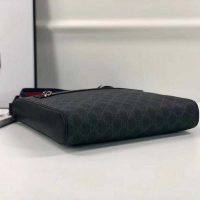 Gucci GG Men GG Black Messenger Bag Supreme Canvas-Grey