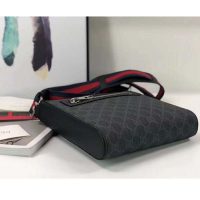 Gucci GG Men GG Black Small Messenger Bag Supreme Canvas