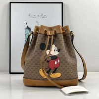 Gucci GG Unisex Disney x Gucci Small Bucket Bag GG Supreme Canvas