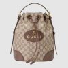 Gucci GG Unisex Neo Vintage GG Supreme Backpack-Brown