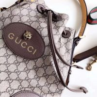 Gucci GG Unisex Neo Vintage GG Supreme Backpack-Brown