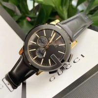 Gucci Men G-Chrono Watch 44mm-Black