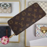 Louis Vuitton LV Women Clémence Wallet in Monogram Canvas-Brown