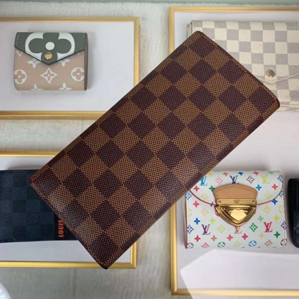 Louis Vuitton LV Women Joséphine Wallet Damier Ebene Canvas-Brown (1)