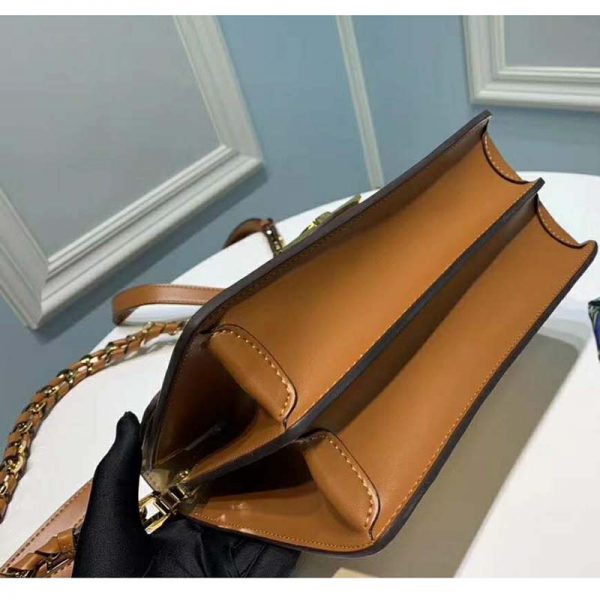 Louis Vuitton LV Women Mini Dauphine Epi Grained Cowhide Leather-Brown (6)