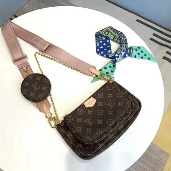 Louis Vuitton LV Women Multi-Pochette Accessoires Bag Monogram Canvas-Pink (2)