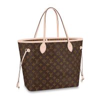 Louis Vuitton LV Women Neverfull MM Bag in Monogram Canvas-Brown (7)