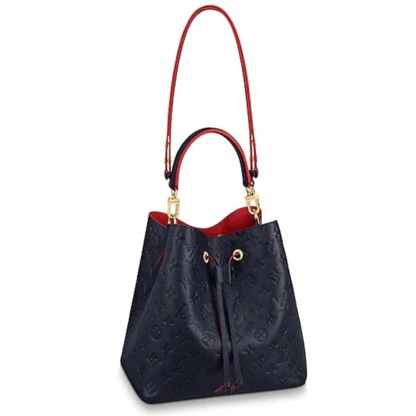 Louis Vuitton LV Women NéoNoé MM Bucket Embossed Monogram Empreinte-Navy