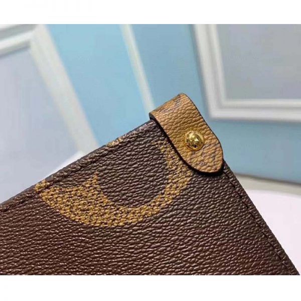 Louis Vuitton LV Women Onthego MM Tote Bag Monogram Coated Canvas (7)