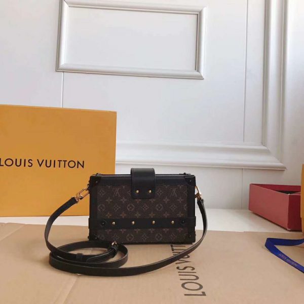 Louis Vuitton LV Women Petite Malle Handbag Iconic Monogram Canvas (10)