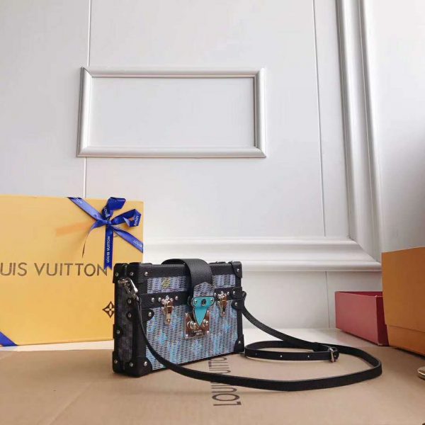Louis Vuitton LV Women Petite Malle Handbag Monogram LV Pop Print-Blue (3)
