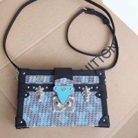 Louis Vuitton LV Women Petite Malle Handbag Monogram LV Pop Print-Blue