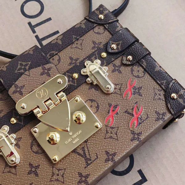 Louis Vuitton LV Women Petite Malle Handbag Monogram Reverse Canvas (1)