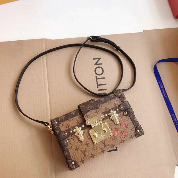 Louis Vuitton LV Women Petite Malle Handbag Monogram Reverse Canvas (3)