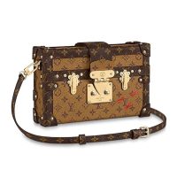 Louis Vuitton LV Women Petite Malle Handbag Monogram Reverse Canvas