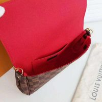 Louis Vuitton LV Women Pochette Favorite MM Damier Ebene Canvas