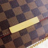 Louis Vuitton LV Women Pochette Favorite MM Damier Ebene Canvas