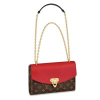 Louis Vuitton LV Women Saint-Placide Chain Bag in Monogram Canvas-Maroon